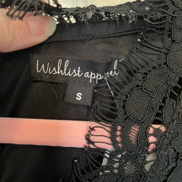 Wish list v-neck black skater dress size small. NWT - Picture 7 of 13